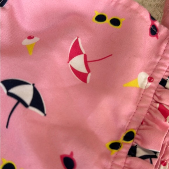 Rachel Riley Pink Ruffled Swimsuits with Fun Prints - Picture 2 of 5